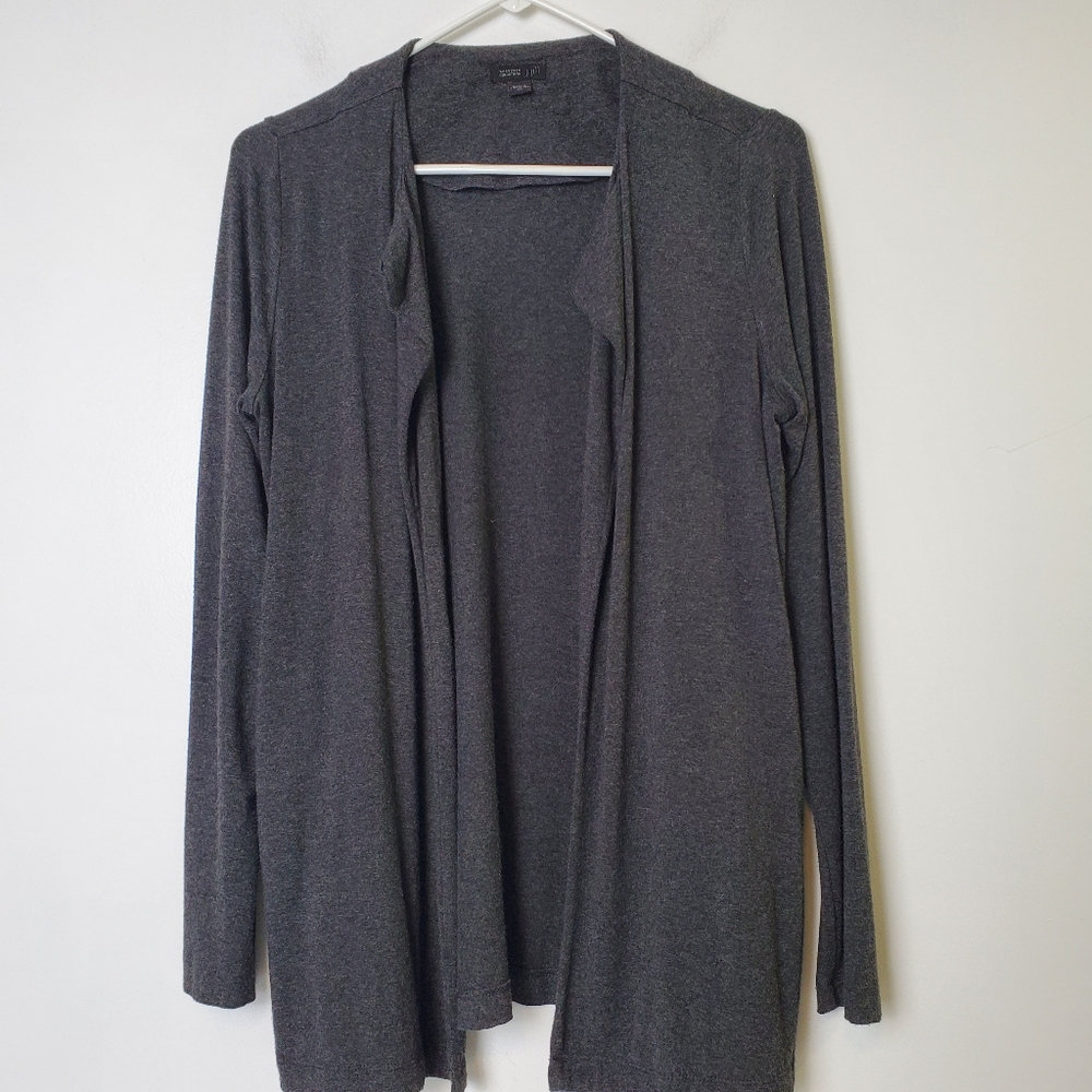 J . Jill Wearever Collection Open Front Cardigan Sweater.